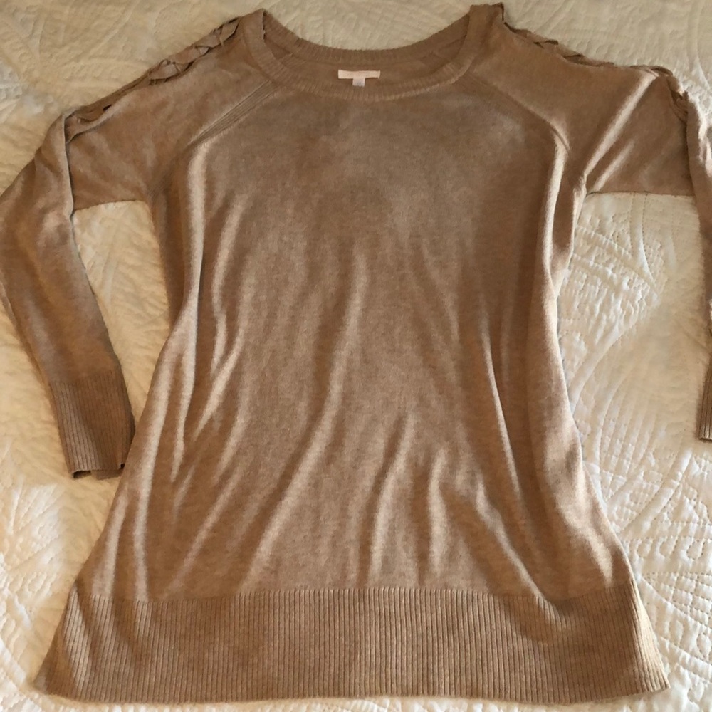 Lace Up Tunic (tan)